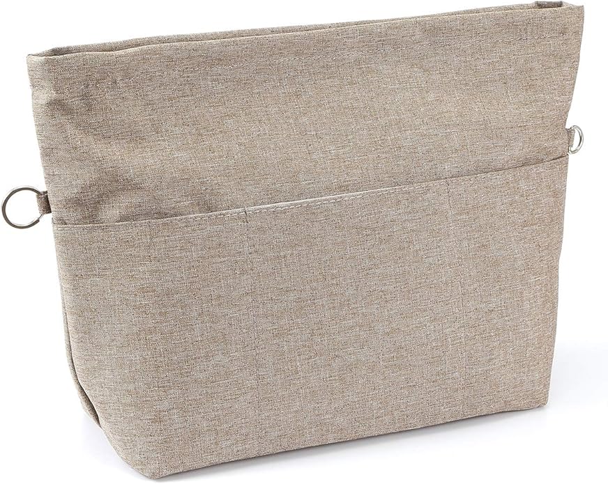 VANCORE Purse Bag Organizer Insert with 13 Pockets, Handbag and Tote Bag Inside Shaper with Zipper