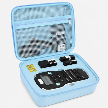 Case Compatible with DYMO Label Maker LabelManager 160/280 Portable Label Maker, Label Printer Storage Organizer for AC Adapter, Tape Cartirdges and More Accessories(Box Only) (Blue)