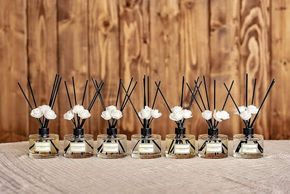 CULTURE & NATURE Reed Diffuser Set 6.7oz (200ml) Grapefruit Verbena Scented Diffuser with Sticks Home Fragrance Reed Diffuser for Bathroom Shelf Decor