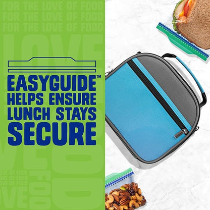 Ziploc XL Sandwich and Snack Bags with EasyGuide Texture, Plastic Storage Bags with Grip 'n Seal Technology, 90 Bags Total