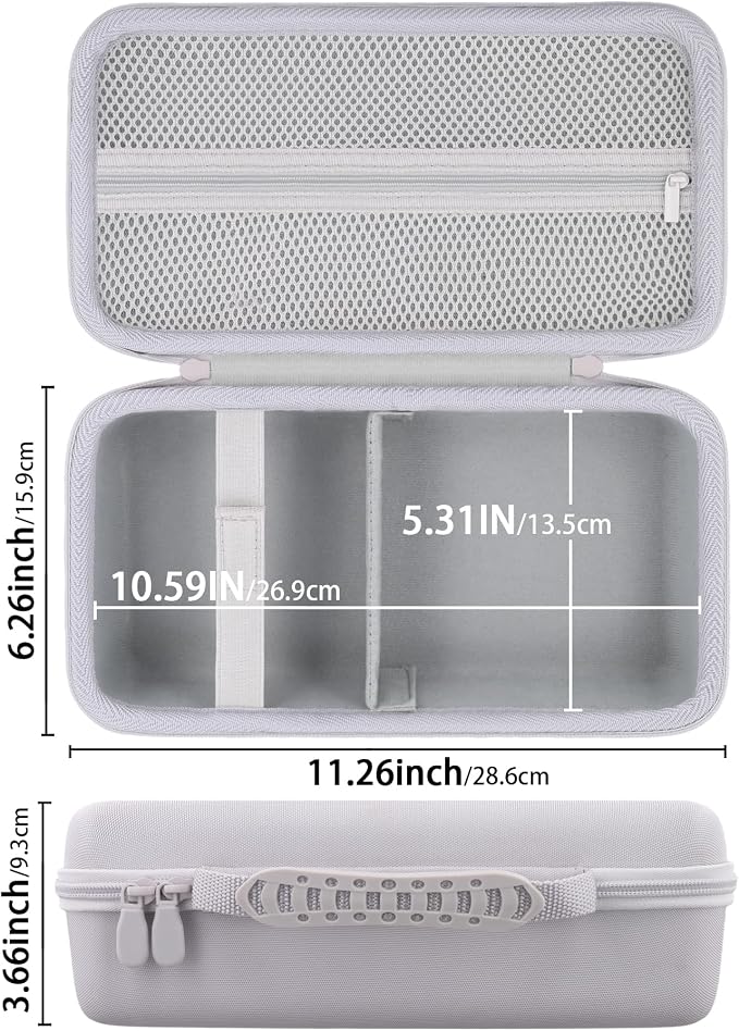 Label Printer Case Compatible with Brother P-Touch Cube Color PTP300BT Smartphone Label Maker(Gray Case)