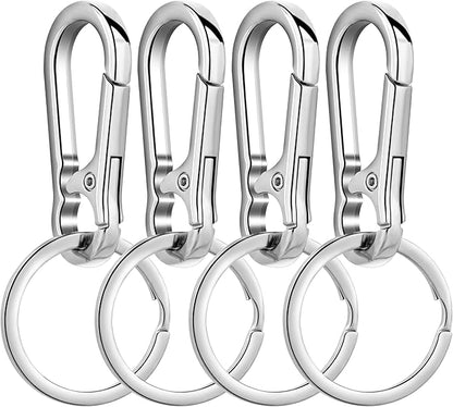 Wikavanli Metal Keychains Keyring Key Chain Ring Clip Holder Organizer for Home Car Keys Key Finder Women Men