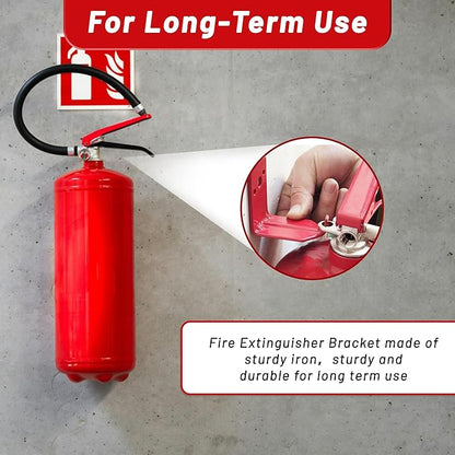 Fire Extinguisher Mount, 40 Pack Heavy Duty 3-Hole Fire Extinguisher Bracket, SturdyHolder for Easy Installation, Durable 20lb Hook Hanger