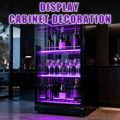 RadiantFlux 20Ft Purple LED Strip Lights with Physical Dimming Button, Super Bright Updated 24V Light Strips, LED Lights for Decoration Living Room, Party, Cabinets, Rope Lights