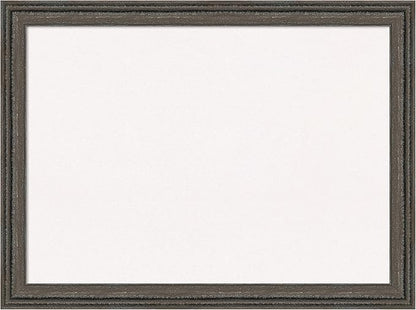 Amanti Art White Cork Board for Wall, 23x31 Vision Board with Brown Wood Frame, Medium Corkboard Office Decor for Home Organization, Rustic Farmhouse Corkboard Pinboard to display items for home