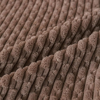 Set of 4 Light Brown Decorative Throw Pillow Covers 26x26 Inch Corduroy Pillow Covers for Bed Couch Sofa Living Room Soft Square Cushion Cases
