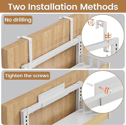 POKIPO 8 Tier Over The Door Pantry Organizer, 2 IN 1 Wall Mount or Hanging Spice Rack Seasoning Shelves with Adjustable Basket, Back of Door Organizer and Storage for Kitchen Cabinet and Room Closet