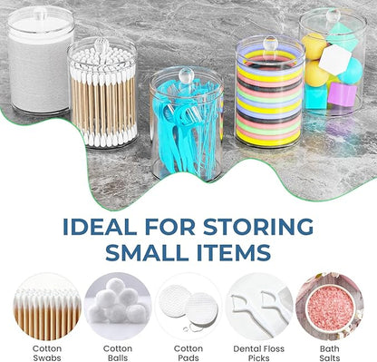 PARKMANI Bathroom Counter Organizers and Storage, Toothbrush Holders for Bathrooms with 3 PCS Qtip Holder, Kids Electric Toothbrush and Toothpaste Holder for Bathroom Vanity Sink Organizer (White)
