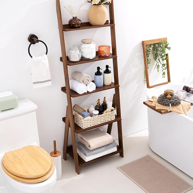 GRANNY SAYS Toilet Paper Basket for Back of Toilet, Wicker Baskets for Storage, Wicker Baskets for Shelves, Toilet Basket Tank Topper, Waterproof Toilet Tank Basket, 14¼" x 6½" x 4¼", Butter Milk