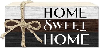 Decorative Books For Home Decor, Wood Book Stack For Table Decor, Home Decor Book For Living Room Mantel, Farmhouse Stacked Books Decorative（L45）