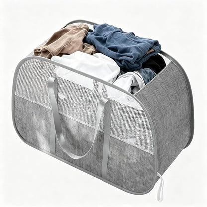 Collapsible Laundry Hamper,95L Large Capacity laundry basket with Handles,Breathable Mesh Design,Sturdy Steel Frame Clothes Hamper,Hampers for Bedroom,Dorm, Bathroom, Home