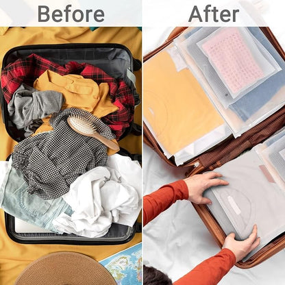 Frosted Zipper Bags for Clothes 25pcs, Plastic Shirt Bags for Packaging T-Shirt, Swimsuit, Bikini, Bathing Suit, 3 Mil, 9.8x7.8" with Vent Holes and Reinforced Sides