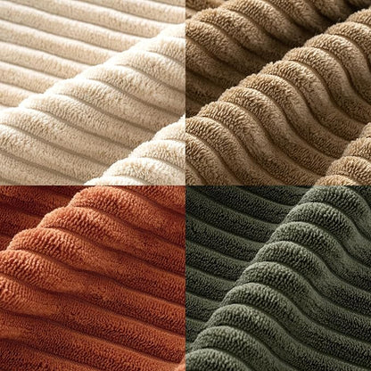 MIULEE Boho Farmhouse Throw Pillow Covers 20x20 Inch Set of 4 Western Modern Decorative Cushion Covers Soft Corduroy Home Decor for Couch Bed Sofa Living Room Rust-Olive Green Gradient Series