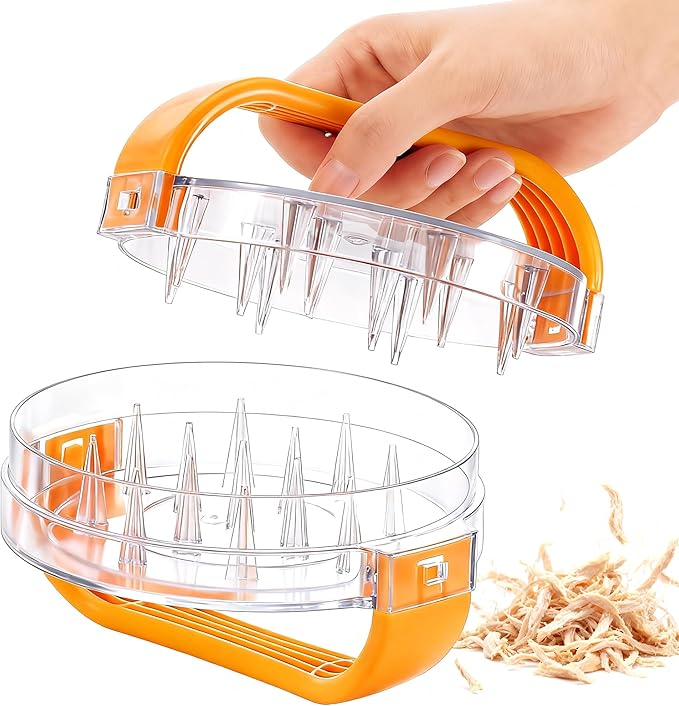 Chicken Shredder - Chicken Breast Shredder Tool Twist, Clear Meat Grinders Shredder Tool Twist for Pork Beef Chicken - BPA Free