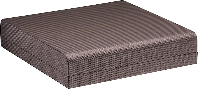 Luxury Weave Texture Large Necklace Box - Chain & Long Necklace Jewelry Gift Box for Men & Women - Necklace Case with Soft Suede Interior and Matching 2-Piece Outer Box