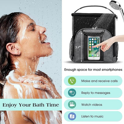 Attmu Mesh Shower Caddy Portable Dorm Tote Bag, Quick Dry Hanging Toiletry Bag, Large Capacity Shower Bag for College Dorm Room Essentials for Boys and Girls for Bath Camping (Gray)