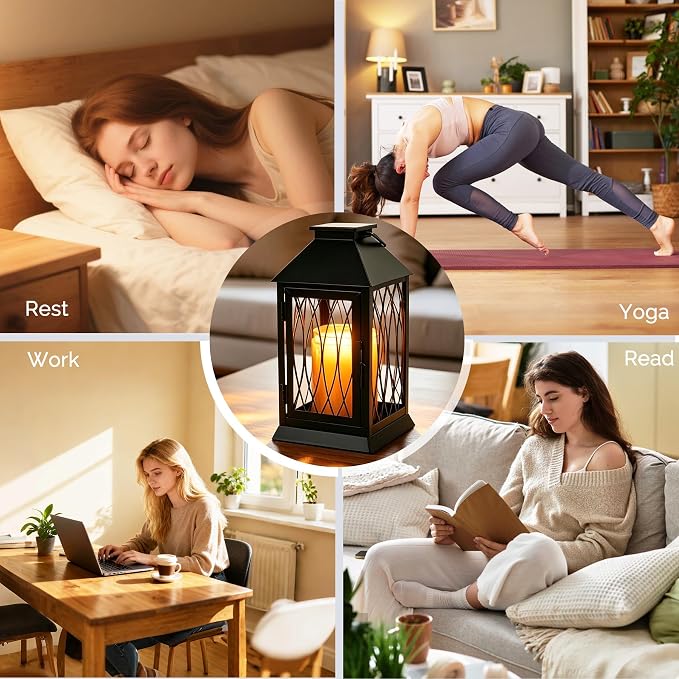 Black Candle Warmer Lamp with Timer Dimmable,Compatible with 3 Wick Candles/Large Candel Jar,Vintage Lamps Candle Warming Lamp,Fully Enclosed Designed/Hanging Up-Electric
