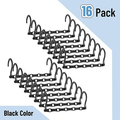 Mr. Pen- Space Saving Hangers, 16 pcs, 360° Rotating Hooks, Magic Cascading Hanger Organizer with 5 Enclosed Slots, Closet Organizers and Storage for Clothes, College Dorm Room Essentials