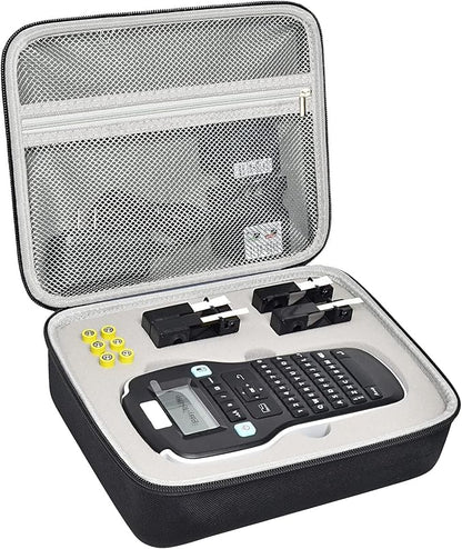 PAIYULE Case Compatible with DYMO Label Maker LabelManager 160/280 Portable Label Maker, Tag Printer Storage Organizer for AC Adapter, Tape Cartirdges and More Accessories(Box Only) Gray