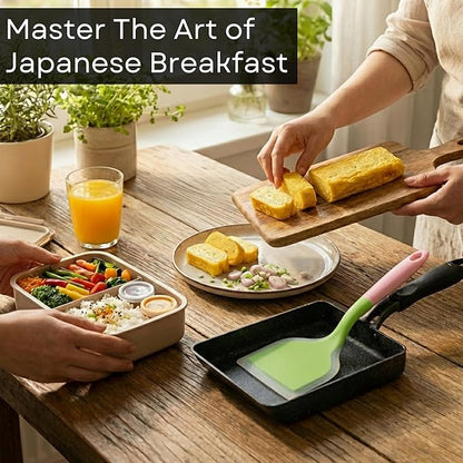 Tamagoyaki Pan - Japanese Omelette Pan Nonstick PFOA-Free - Japanese Egg Pan - Omelet Pan - Square Frying Pan Rolled Omelette Egg Roll - Tamago Skillet 7x6 All Stovetops