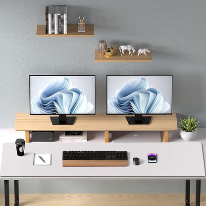 Aothia Faux Leather Desk Mat – Large Mouse Pad, Non-Slip PU Leather Blotter, Waterproof Writing Surface for Office and Home (Pale Lavender White, 47.2" x 23.6")