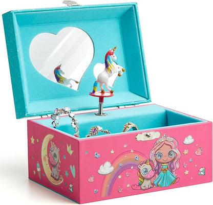 Lark & Loop Musical Jewelry Box for Kids - Unicorn Gifts