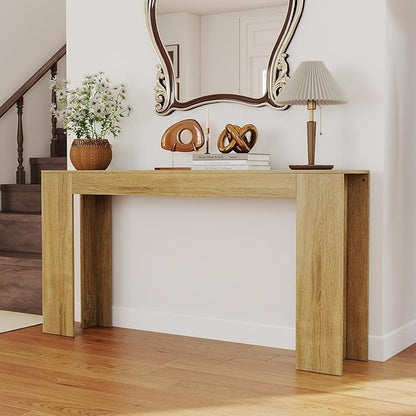 Spaco 63'' Narrow Long Console Table,Farmhouse Entryway Table Sofa Table with Storage,Wood Behind Couch Table for Living Room, Hallway,Foyer