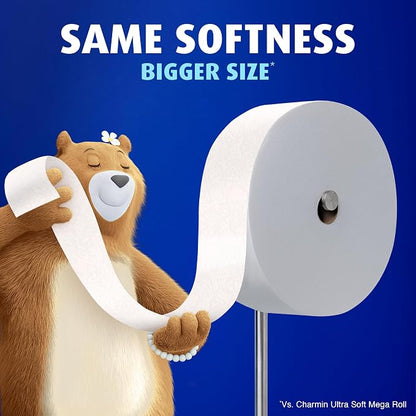 Charmin Toilet Paper Ultra Soft, Forever Roll Starter Kit, 1 Holder, 2 Rolls, 2-ply Bath Tissue