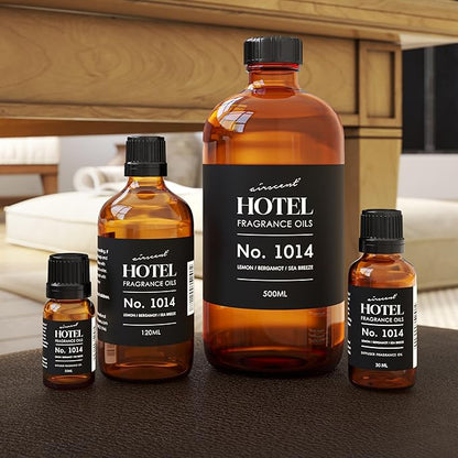 AirScent Hotel Diffuser Oil No. 1014 - The Iconic 5-Star Hotel Coastal Blend - Lemon Bergamot Sea Breeze - 10 mL Premium Fragrance Oil for Ultrasonic and Waterless Diffusers and Crafting