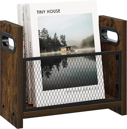 Magazine Rack, Magazine Holder for Magazines Books Newspapers in Home Office, Magazine Basket, Magazine Storage, Magazine File Holder for Desktop, Small