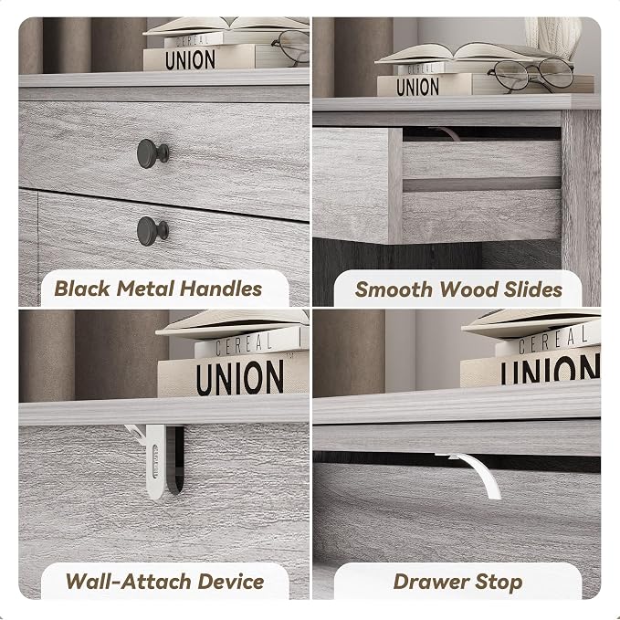 FTZxHKLX Shoe Storage Cabinet with 2 Flip Drawers, Narrow Freestanding Hidden Shoe Rack Cabinet, Pet-Proof Shoe Organizer for Closet, Entryway, Hallway, Wash Grey