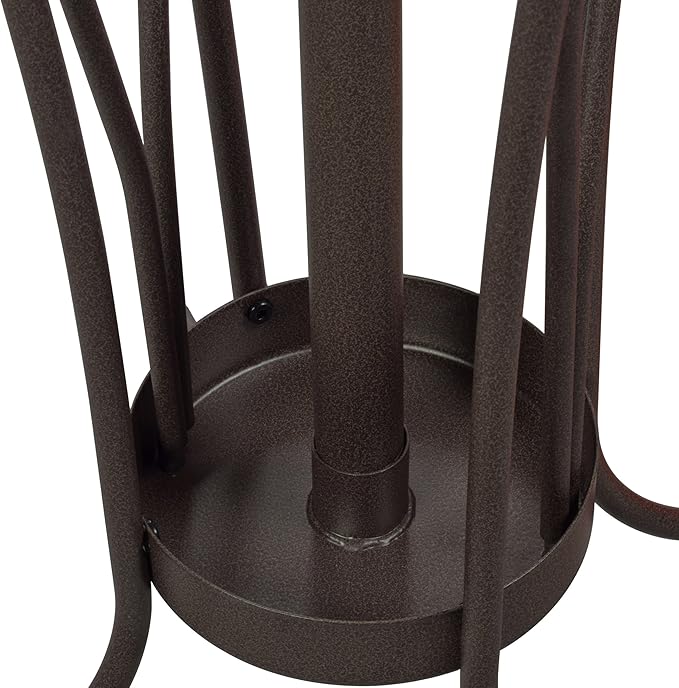 Elegant Metal Coat Rack with Umbrella Stand (Antique Finish): Enhance Your Entryway with a Stylish Storage Solution | Sturdy Design and Functional Storage