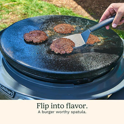Cuisinart Smash Burger Kit, Cast Iron Press, Spatula, Seasoning Shaker and Patty Papers for Perfect Cookouts, Barbecues and Tailgates