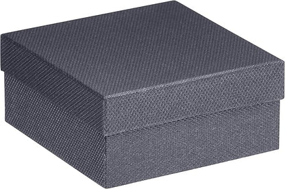 Luxury Weave Texture Watch & Bangle/Bracelet Box - Cuff-Insert-Style Jewelry Gift Box for Men & Women - Bracelet & Watch Box Soft Suede Interior - Ideal for Watch & Bangle/Bracelet Case