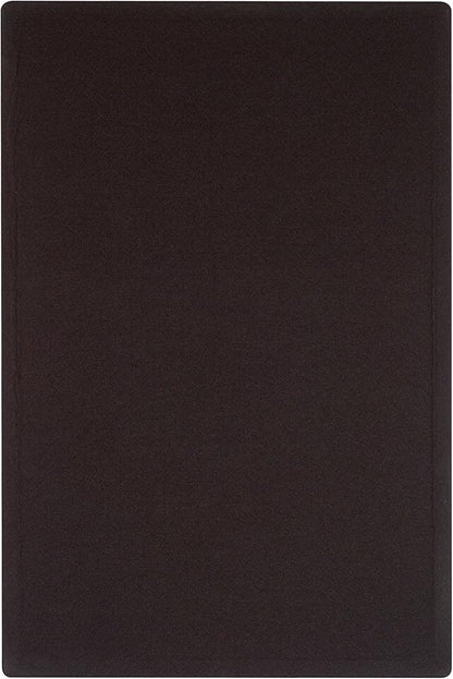 Quartet Bulletin Board, Fabric, 3' x 2', Frameless, High-Density Fiberboard, Oval Office, Black (7683BK)