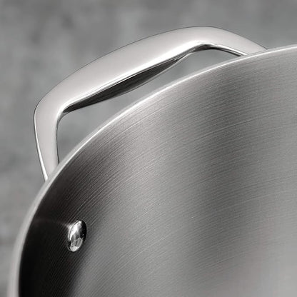 Tramontina Signature Tri-Ply Clad Stainless Steel 3-Quart Saute Pan with Lid, Induction-Ready Cooking Pan, Dishwasher-Safe, NSF-Certified, Made in Brazil