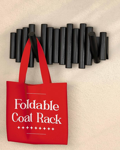 Wall Coat Rack - Wall Mounted Coats Rack - Coat Hanger Wall Mount Coat Racks - entryway Hooks Rack - Coat Rack Wall Key Holder - Wooden Coat Rack Walls Mount - Key Hooks for Walls Key Holder