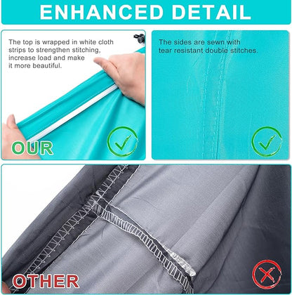 2 Pack 28" x 40"Travel Laundry Bag, Machine Washable Dirty Clothes Organizer with Drawstring,Large Enough to Hold 4 Loads of Laundry, Easy Fit a Laundry Hamper or Basket Travel Essentials