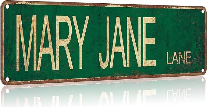 Street Sign 6x16 inch Vintage Rustic Retro Wall Decor Funny Metal Tin Sign