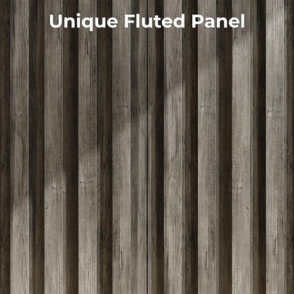 Fluted Cabinet with Storage, Buffet Cabinet Sideborad with 2 Doors, Grey Buffet Storage Accent Cabinets with Adjustable Shelves for Living Room, Entry, Hallway, Kitchen