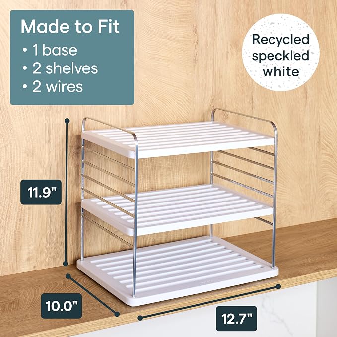 YouCopia UpSpace Cabinet Box Organizer Large, Adjustable Foil Wrap Shelf