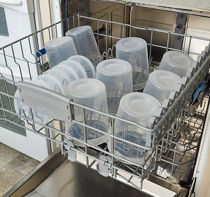 DuraHome Deli Containers with Lids for Food Storage Leakproof - 46 Sets BPA-Free Plastic Microwaveable Clear Food Storage Container Premium Quality, Freezer & Dishwasher Safe (Mixed - 16oz & 32oz.)