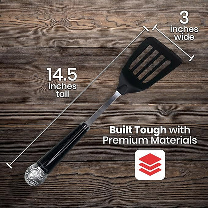 Rise8 Studios Rockstar Microphone Spatula - Fun Kitchen Gadget for Singers & Music Lovers - Funny Novelty Cooking Utensil for Kitchen Rockstar