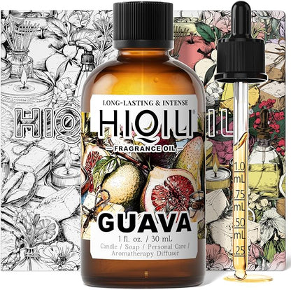 HIQILI Guava Fragrance Oil for Candle and Soap Making - 1 Fl Oz