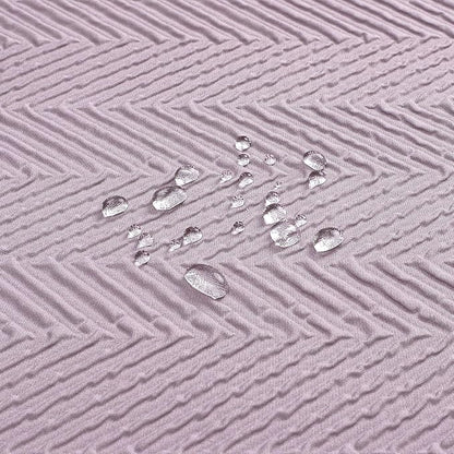 Gibelle Lavender Purple Shower Curtain for Bathroom, 3D Embossed Textured Fabric Shower Curtain, Modern Farmhouse Chic Soft Cloth Shower Curtain Set with Hooks, 72x72