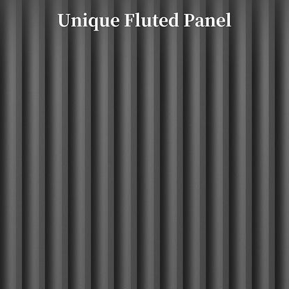 Fluted Sideboard Buffet Cabinet with Storage and Large Drawers, 55" Credenza Storage Cabinet for Living Room & Entryway, Farmhouse Buffet Table with Adjustable Shelves, Console Cabinet, Balck