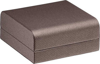 Luxury Weave Textured Large T-Style Earring Gift Box for Women & Girls – Jewelry Box Ideal for Hoops, Hanging Earrings – Earring Case with Soft Suede Interior and Matching Outer Box
