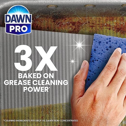 Dawn PRO Heavy Duty Manual Pot and Pan Detergent, Dish Soap Liquid for Dishwashing by Hand, Bulk Concentrate for Commercial Use, 1 gal (Case of 4)