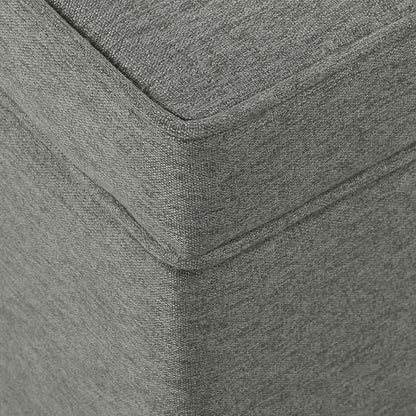 Spatial Order Home Decor | Dinah Collection Modern Storage Ottoman | Ottoman with Storage for Living Room & Bedroom (Cool Light Gray)
