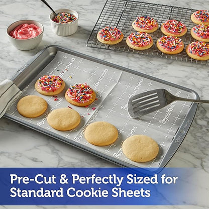 Reynolds Kitchens Cookie Baking Sheets, Pre-Cut Parchment Paper, 25 Count (Pack of 24)